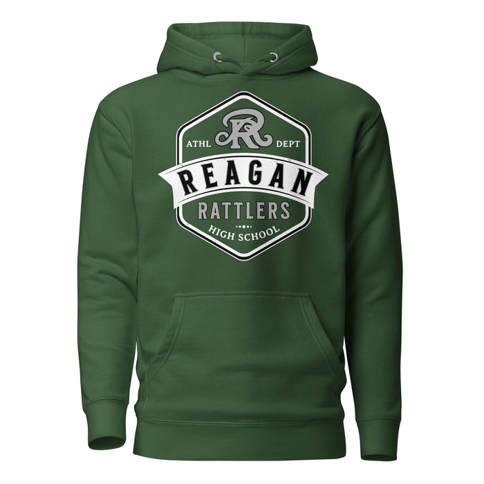 Reagan High School Rattlers Forest Green Unisex Hoodie 209