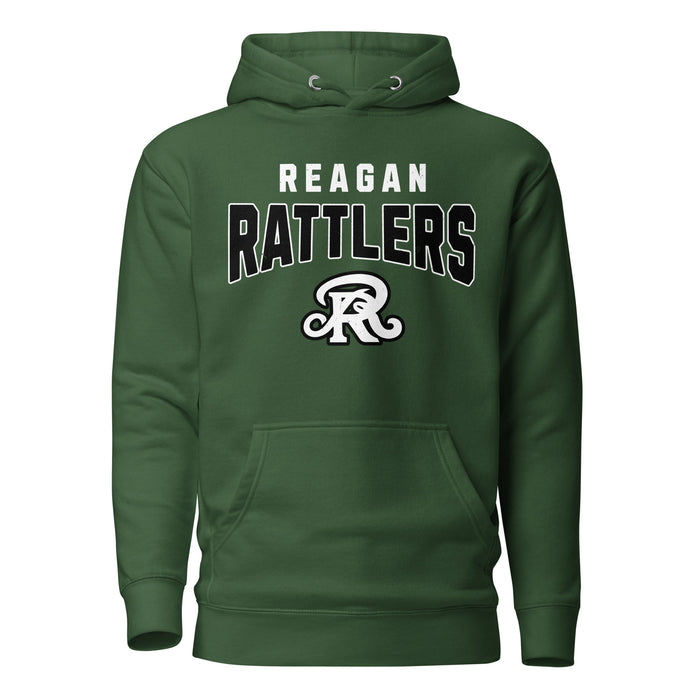 Reagan High School Rattlers Forest Green Unisex Hoodie 234