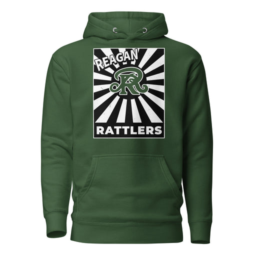Reagan High School Rattlers Forest Green Unisex Hoodie 226