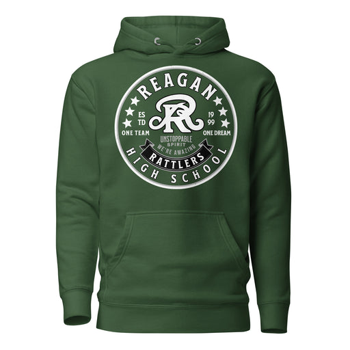 Reagan High School Rattlers Forest Green Unisex Hoodie 215
