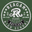 Close-up view of Reagan High School Rattlers Forest Green Unisex Hoodie 215