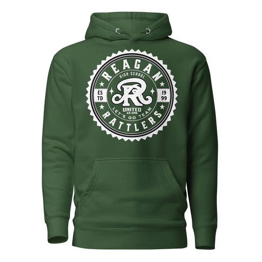 Reagan High School Rattlers Forest Green Unisex Hoodie 203