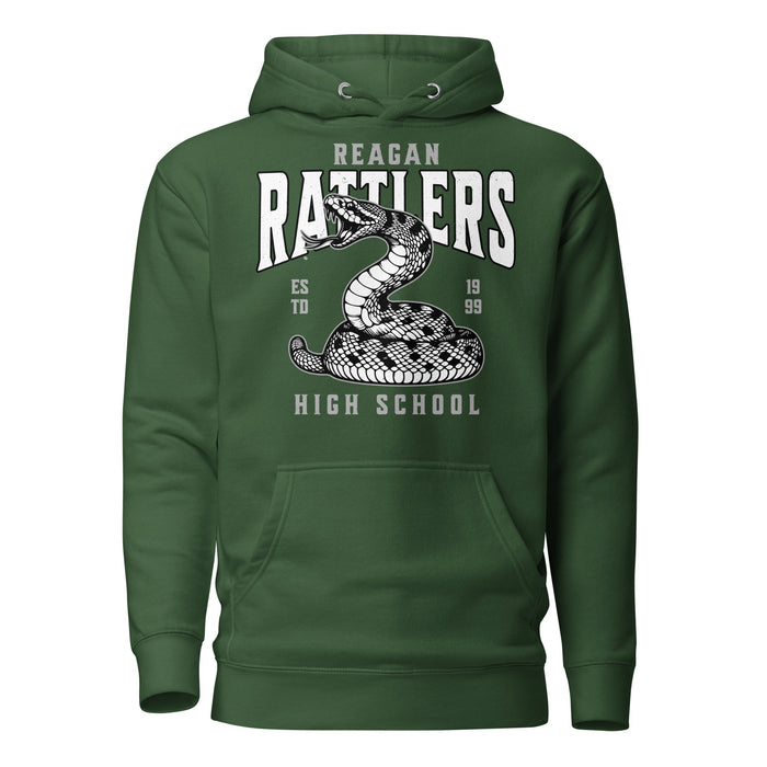 Reagan High School Rattlers Forest Green Unisex Hoodie 213