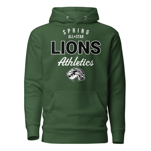 Spring High School Lions Forest Green Premium Unisex Hoodie 034