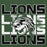 Close-up view of Spring High School Lions Forest Green Premium Unisex Hoodie 233