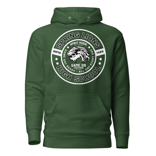 Spring High School Lions Forest Green Premium Unisex Hoodie 239
