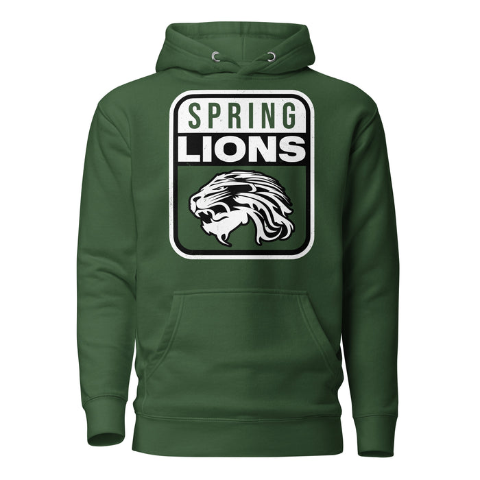 Spring High School Lions Forest Green Premium Unisex Hoodie 001