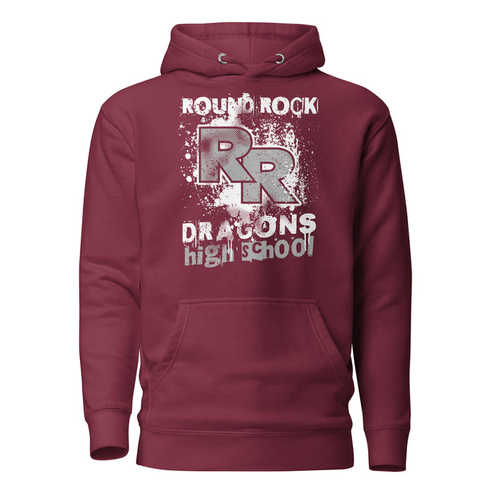 Round Rock High School Dragons Maroon Premium Unisex Hoodie 205