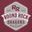 Close-up view of Round Rock High School Dragons Maroon Premium Unisex Hoodie 209