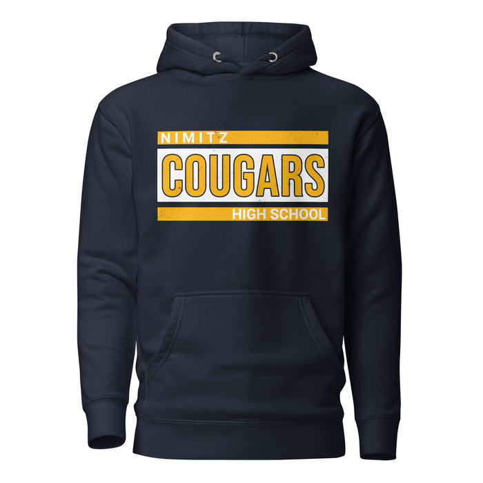 Nimitz High School Cougars Navy Blue Premium Unisex Hoodie 098