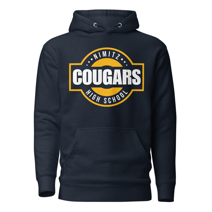 Nimitz High School Cougars Navy Blue Premium Unisex Hoodie 011