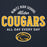 Close-up view of Nimitz High School Cougars Navy Blue Premium Unisex Hoodie 040