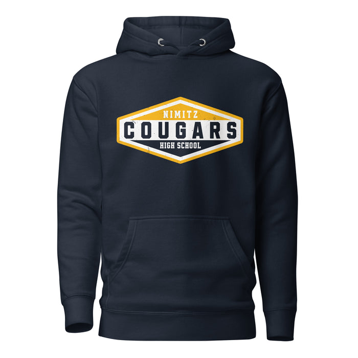Nimitz High School Cougars Navy Blue Premium Unisex Hoodie 009