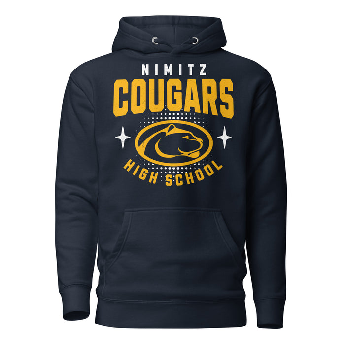 Nimitz High School Cougars Navy Blue Premium Unisex Hoodie 204