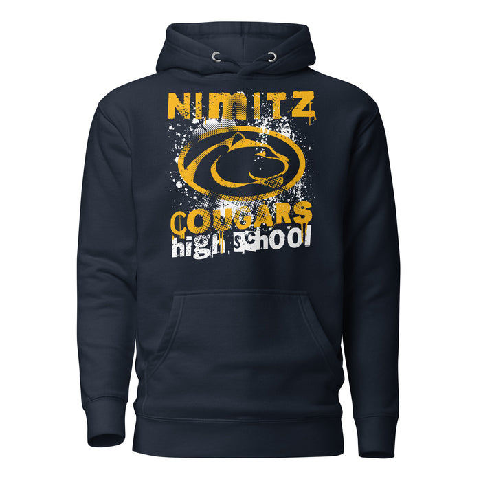 Nimitz High School Cougars Navy Blue Premium Unisex Hoodie 205