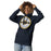 Woman wearing Nimitz High School Cougars Navy Blue Premium Unisex Hoodie 203