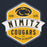 Close-up view of Nimitz High School Cougars Navy Blue Premium Unisex Hoodie 209

