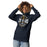 Woman wearing Nimitz High School Cougars Navy Blue Premium Unisex Hoodie 218