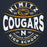Close-up view of Nimitz High School Cougars Navy Blue Premium Unisex Hoodie 218
