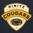 Close-up view of Nimitz High School Cougars Navy Blue Premium Unisex Hoodie 221