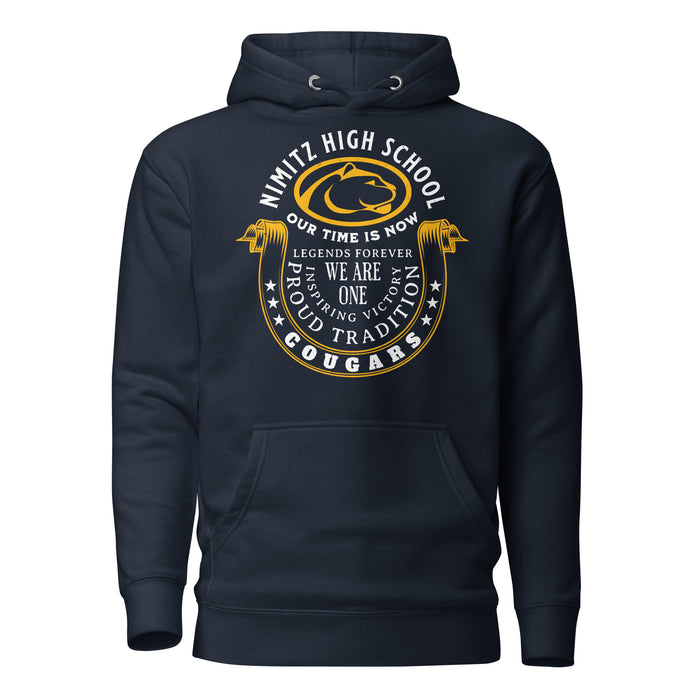 Nimitz High School Cougars Navy Blue Premium Unisex Hoodie 229