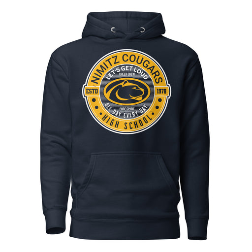 Nimitz High School Cougars Navy Blue Premium Unisex Hoodie 224
