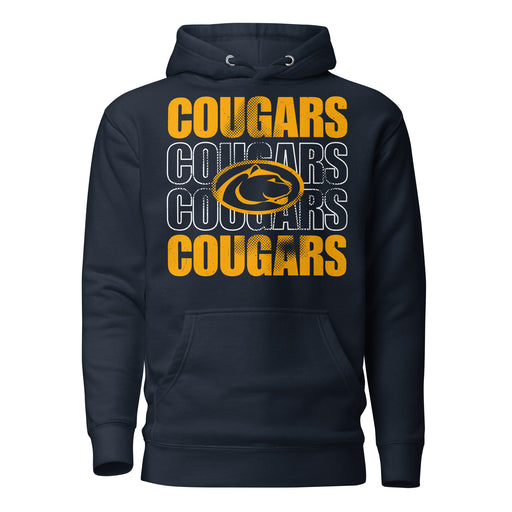 Nimitz High School Cougars Navy Blue Premium Unisex Hoodie 233