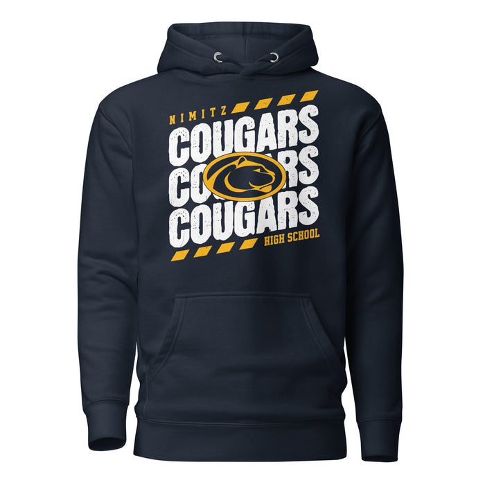 Nimitz High School Cougars Navy Blue Premium Unisex Hoodie 223