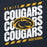 Close-up view of Nimitz High School Cougars Navy Blue Premium Unisex Hoodie 223