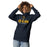 Woman wearing Nimitz High School Cougars Navy Blue Premium Unisex Hoodie 222