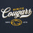 Close-up view of Nimitz High School Cougars Navy Blue Premium Unisex Hoodie 226