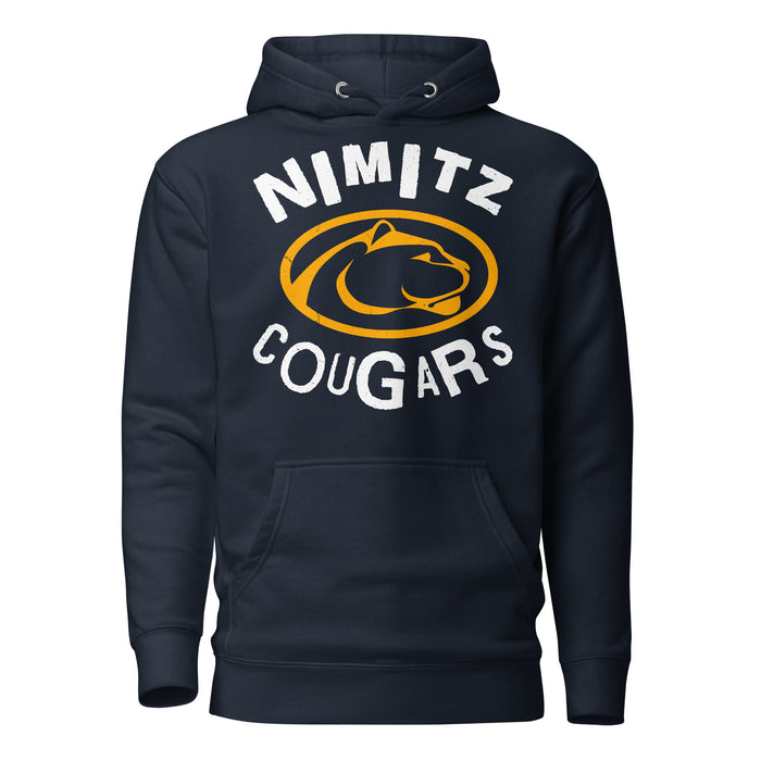 Nimitz High School Cougars Navy Blue Premium Unisex Hoodie 228
