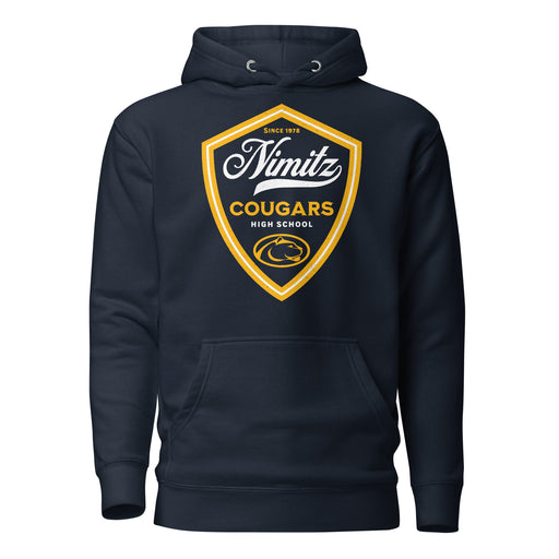 Nimitz High School Cougars Navy Blue Premium Unisex Hoodie 225