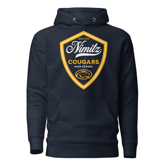 Nimitz High School Cougars Navy Blue Premium Unisex Hoodie 225