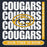 Close-up view of Nimitz High School Cougars Navy Blue Premium Unisex Hoodie 235
