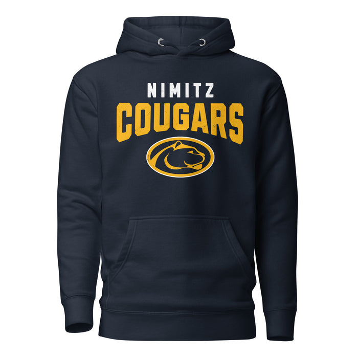 Nimitz High School Cougars Navy Blue Premium Unisex Hoodie 234