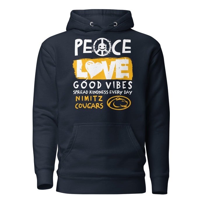Nimitz High School Cougars Navy Blue Premium Unisex Hoodie 240