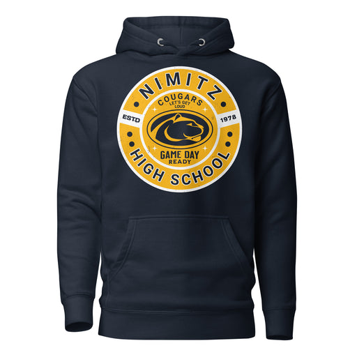 Nimitz High School Cougars Navy Blue Premium Unisex Hoodie 239