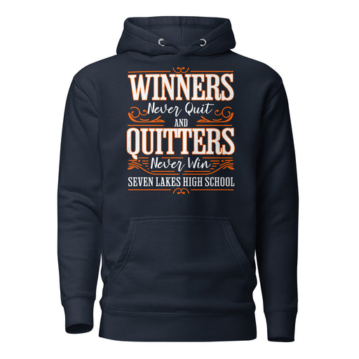 Seven Lakes High School Spartans Navy Blue Premium Unisex Hoodie 237