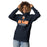 Woman wearing Seven Lakes High School Spartans Navy Blue Premium Unisex Hoodie 202