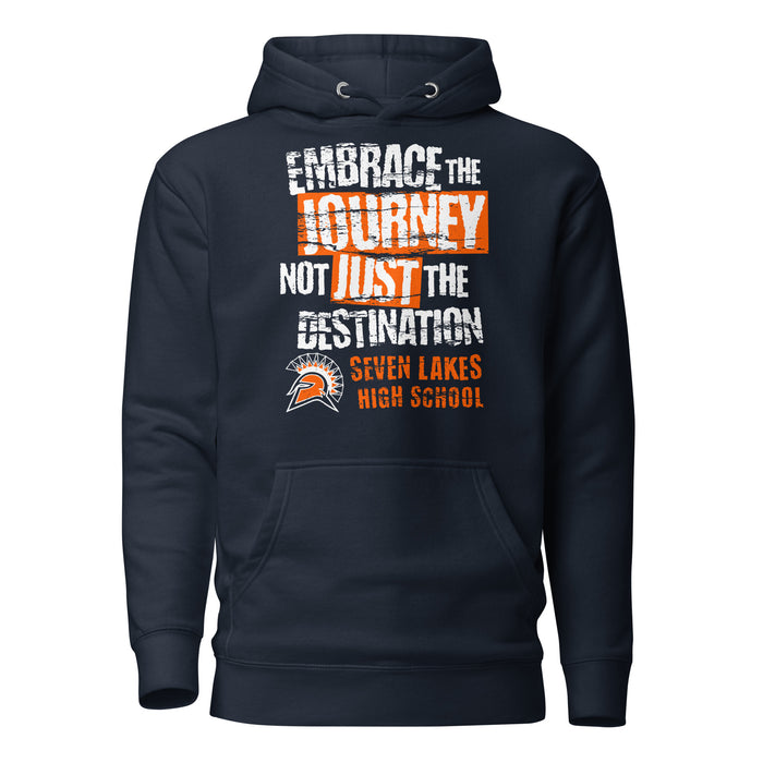 Seven Lakes High School Spartans Navy Blue Premium Unisex Hoodie 232