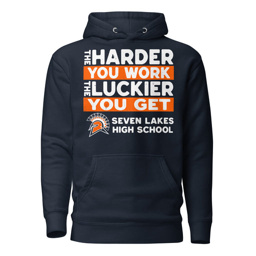 Seven Lakes High School Spartans Navy Blue Premium Unisex Hoodie 238