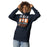 Woman wearing Seven Lakes High School Spartans Navy Blue Premium Unisex Hoodie 240