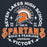 Close-up view of Seven Lakes High School Spartans Navy Blue Premium Unisex Hoodie 206