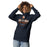 Woman wearing Seven Lakes High School Spartans Navy Blue Premium Unisex Hoodie 217
