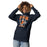 Woman wearing Seven Lakes High School Spartans Navy Blue Premium Unisex Hoodie 213