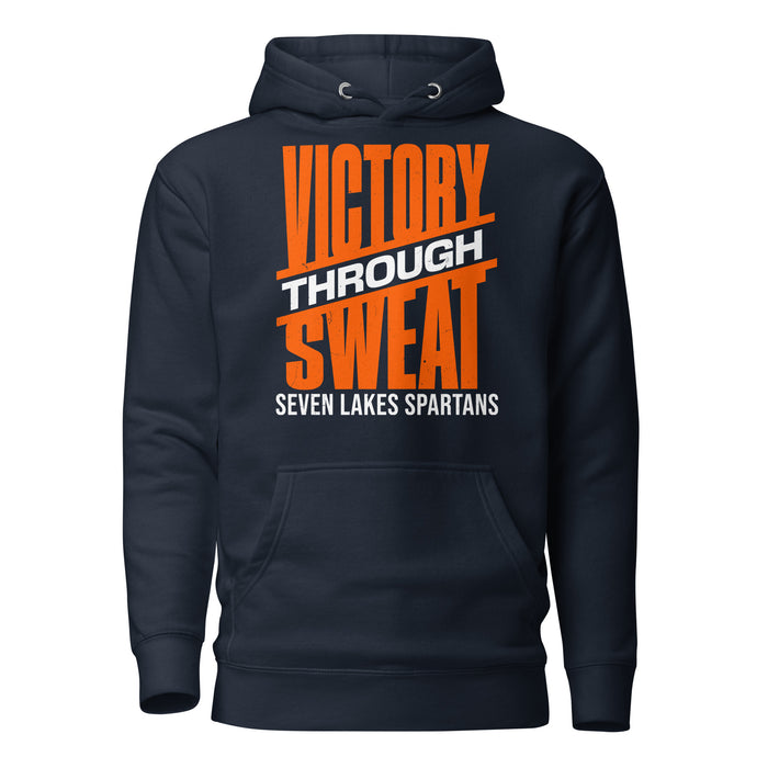 Seven Lakes High School Spartans Navy Blue Premium Unisex Hoodie 241