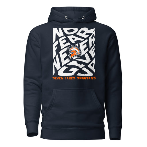 Seven Lakes High School Spartans Navy Blue Premium Unisex Hoodie 236