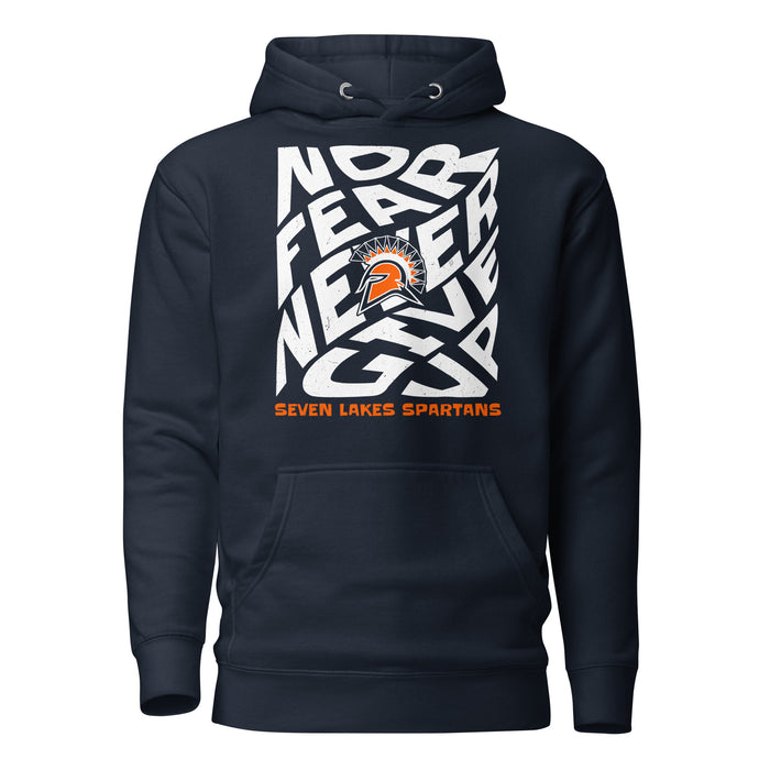 Seven Lakes High School Spartans Navy Blue Premium Unisex Hoodie 236