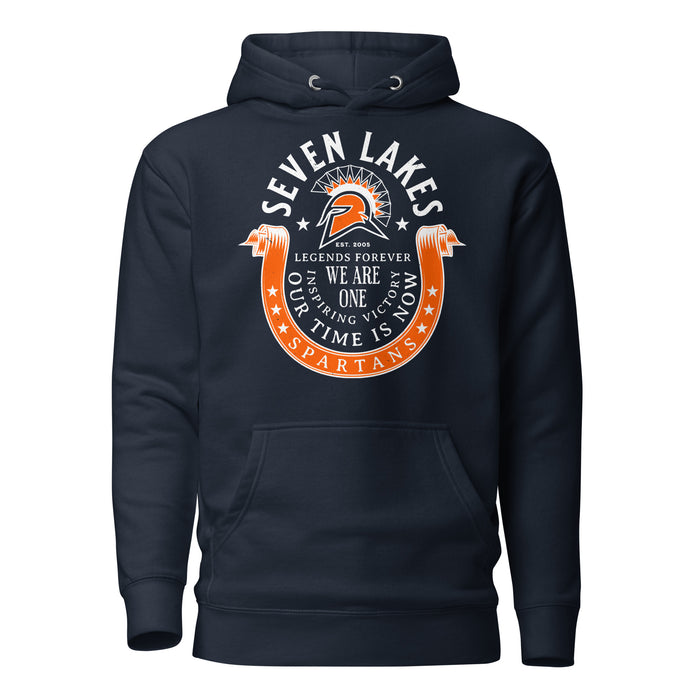 Seven Lakes High School Spartans Navy Blue Premium Unisex Hoodie 229